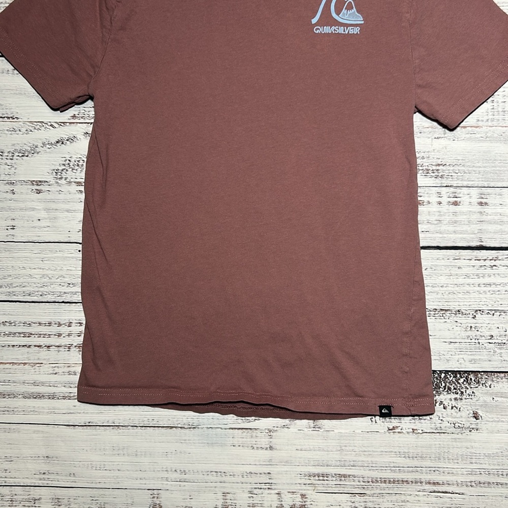 Quiksilver Boy's Omni Checked Logo Short Sleeve Tee Large 14/16 - Picture 9 of 15